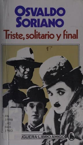 Cover image for Triste, solitario y final