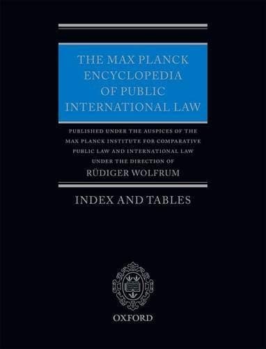 The Max Planck Encyclopedia of Public International Law