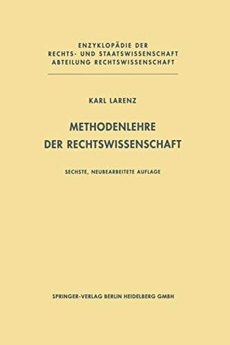 Cover image for Methodenlehre der Rechtswissenschaft