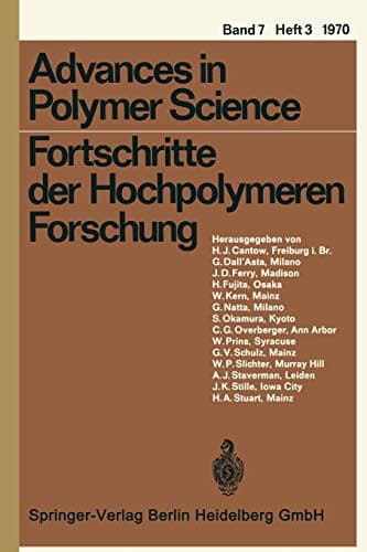 Cover image for Fortschritte der Hochpolymeren Forschung