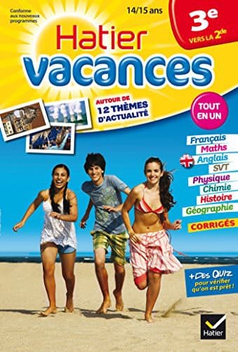 Cahier de vacances de la 3e vers la 2de - Hatier Vacances