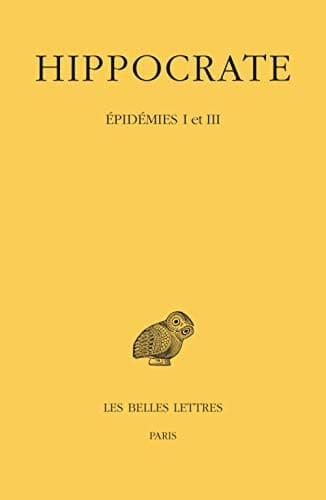 Cover image for Hippocrate. Epidemies I Et III