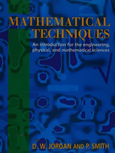 Cover image for Mathematical techniques
