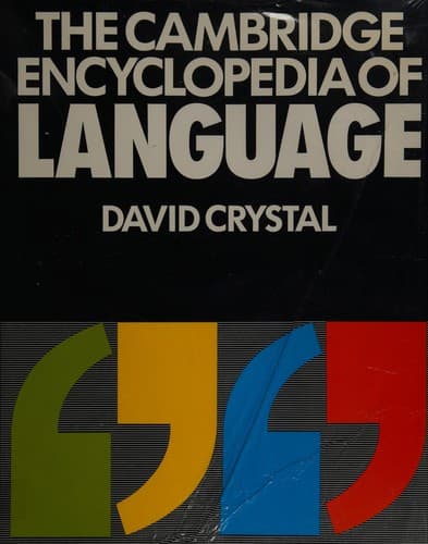 Cover image for The Cambridge encyclopedia of language