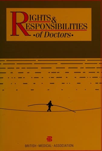 Cover image for Rights and Responsibilities of Doctors