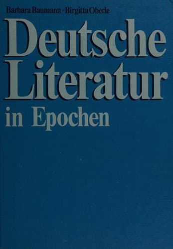 Cover image for Deutsche Literatur in Epochen