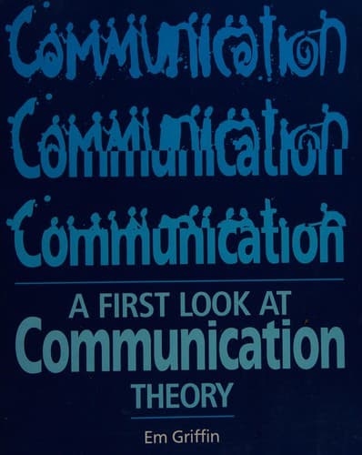 Cover image for A first look at communication theory