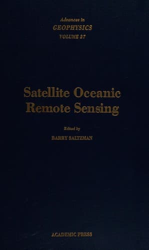 Cover image for Advances in Geophysics