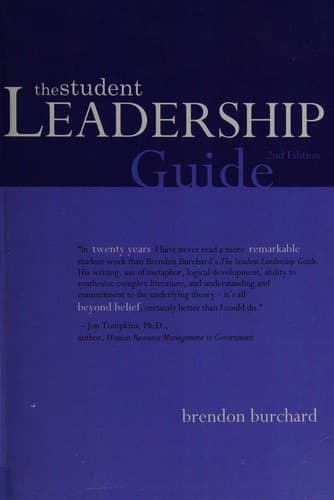 Cover image for The student leadership guide