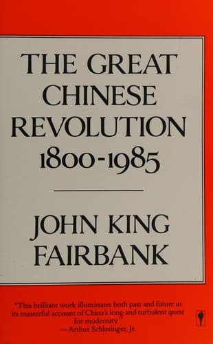 Cover image for The great Chinese revolution, 1800-1985