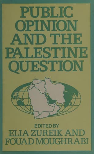 Cover image for Public opinion and the Palestine question