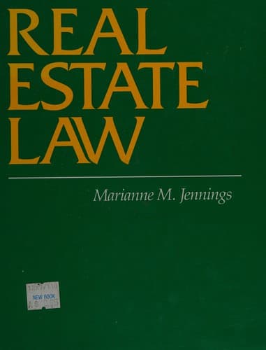 Cover image for Real estate law