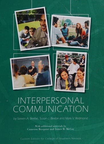Cover image for Interpersonal communication