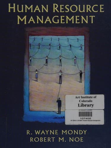 Cover image for Human resource management