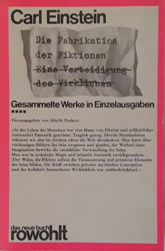 Cover image for Die Fabrikation der Fiktionen