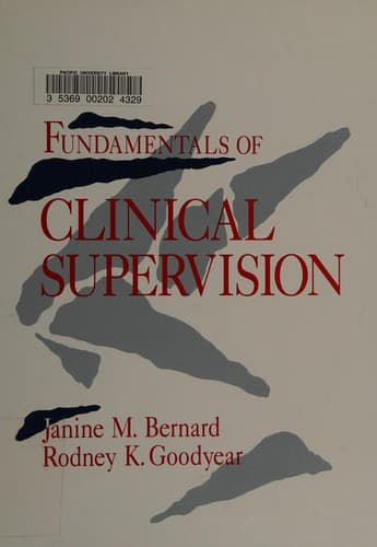 Cover image for Fundamentals of clinical supervision