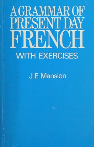 Cover image for A grammar of present-day French