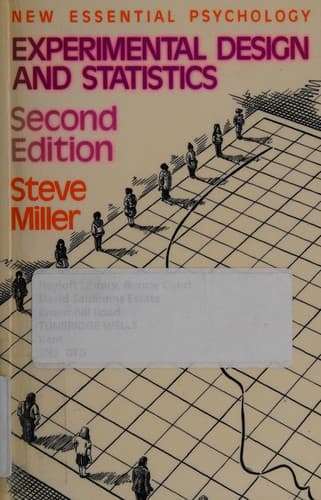 Cover image for Experimental design and statistics.