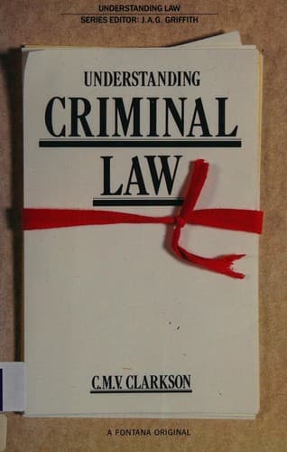 Cover image for Understanding Criminal Law (Understanding Law)
