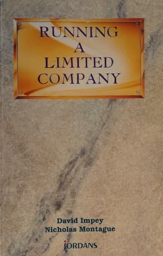 Cover image for Running a limited company