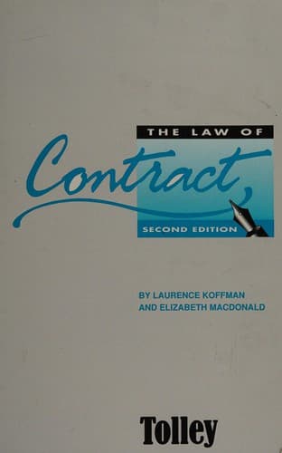 Cover image for The law of contract