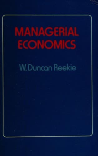 Cover image for Managerial economics