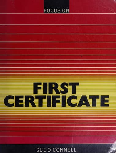 Cover image for Focus on first certificate