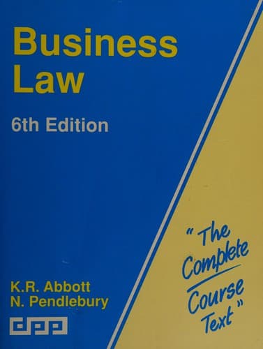 Cover image for Business law