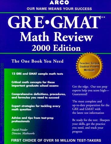 Cover image for GRE/GMAT Math Review 5th ED (Gre Gmat Math Review)