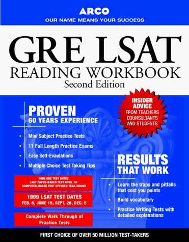 Cover image for GRE/LSAT/GMAT/MCAT Reading Com (Gre-Lsat-Gmat-Mcat Reading Comprehension Workbook)