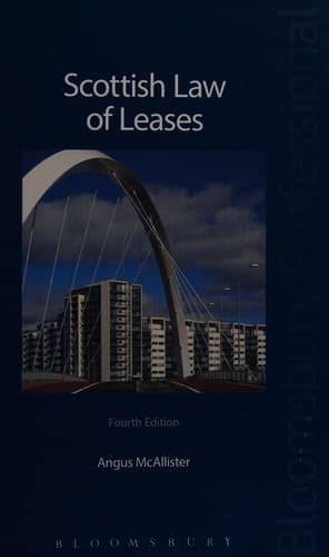 Cover image for Scottish law of leases