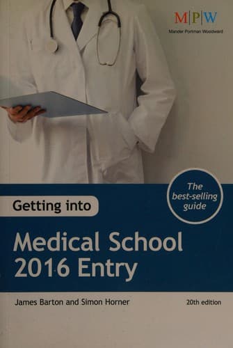 Cover image for Getting into medical school