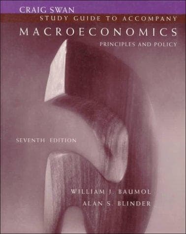 Cover image for Study Guide to Accompany Macroeconomics