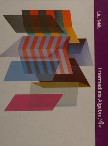Cover image for Intermediate algebra