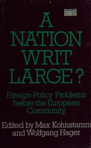 Cover image for A nation writ large?