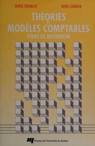 Cover image for Théories et modèles comptables
