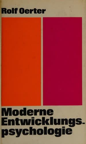 Cover image for Moderne Entwicklungspsychologie.