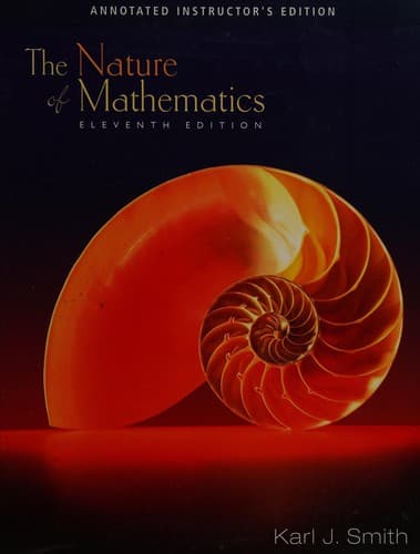 Cover image for The nature of mathematics