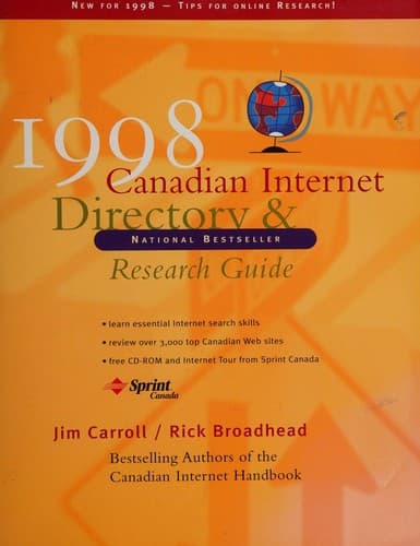 Cover image for Canadian Internet directory & research guide