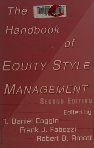 Cover image for Handbook of equity style management