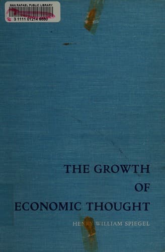 Cover image for The growth of economic thought.