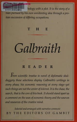 Cover image for The Galbraith reader