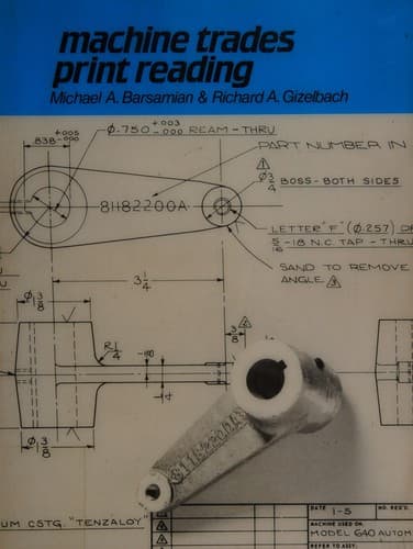 Cover image for Machine trades print reading