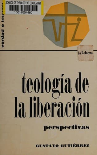 Cover image for Teologia de la liberacion