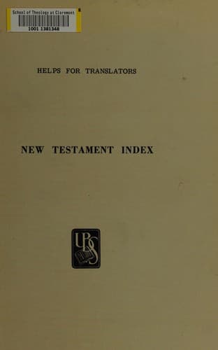 Cover image for New Testament Index