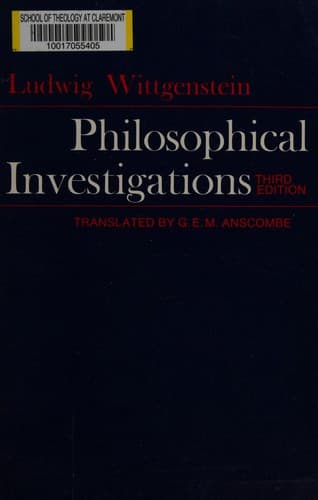 Cover image for Philosophical investigations
