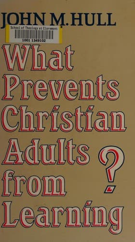 Cover image for What prevents Christian adults from learning?