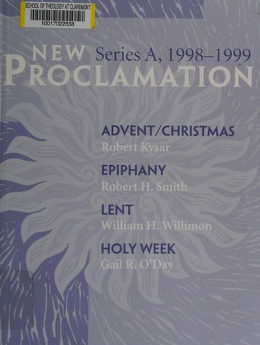 Cover image for New proclamation.