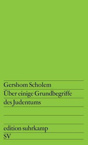 Cover image for Über einige Grundbegriffe des Judentums