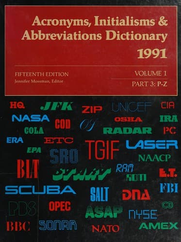 Cover image for New Acronyms Initialisms & Abb (New Acronyms, Initialisms & Abbreviations Dictionary)